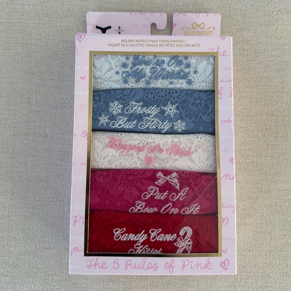 NWT! Victoria’s Secret Holiday Notes Panty Set